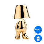 Oplaadbare LED Tafellamp - Denker - Dimbaar - USB-, Ophalen of Verzenden, Nieuw