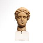 Oud-Grieks Terracotta Hoofd van een jeugd