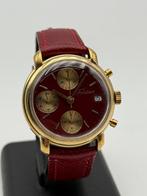 fonter - burgundy chronograph swiss made automatic - Unisex, Sieraden, Tassen en Uiterlijk, Horloges | Heren, Nieuw