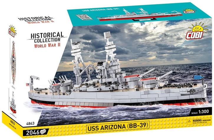 COBI 4843 Battleship  USS Arizona (Leger bouwsets), Kinderen en Baby's, Speelgoed | Bouwstenen, Nieuw, Verzenden