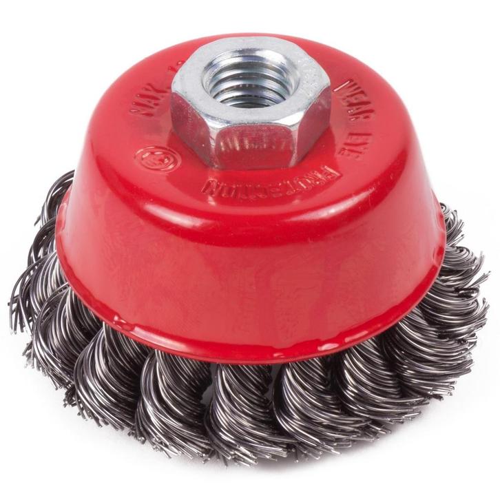 Benson Staalborstel voor haakse slijper - grof - M14 aans..., Doe-het-zelf en Verbouw, Gereedschap | Slijpmachines, Nieuw, Ophalen of Verzenden