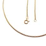 18 Krt. Gouden Venetiaanse schakel ketting | 49 cm, Sieraden, Tassen en Uiterlijk, Kettingen, Ophalen of Verzenden, Gebruikt, Overige kleuren