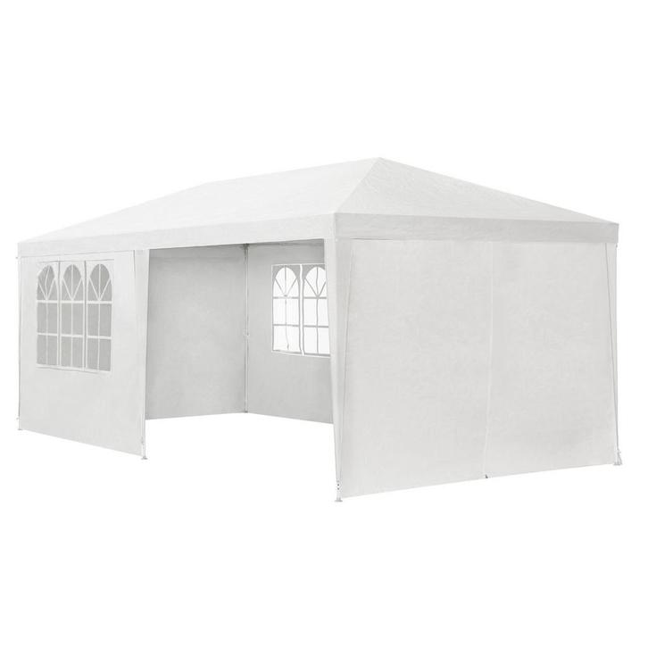 Partytent met zijwanden - 3x6 m - Wit, Tuin en Terras, Partytenten, Nieuw, Verzenden