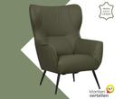 Leren fauteuil Flair - Toledo Olive (olijf/goen), Huis en Inrichting, Fauteuils, Eigentijds, Modern, Retro, Romantisch, Nieuw