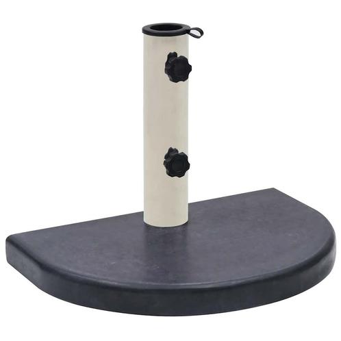 vidaXL Parasolvoet 40x28x4 cm graniet zwart, Tuin en Terras, Parasols, Parasolvoet, Nieuw, Minder dan 1 meter, Verzenden