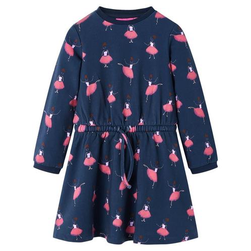 vidaXL Kinderjurk 92 blauw, Kinderen en Baby's, Kinderkleding | Overige, Nieuw, Verzenden