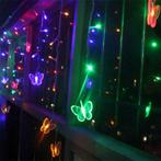 Kerst Gordijn Vlinder - 2 Meter - RGB, Nieuw, Ophalen of Verzenden