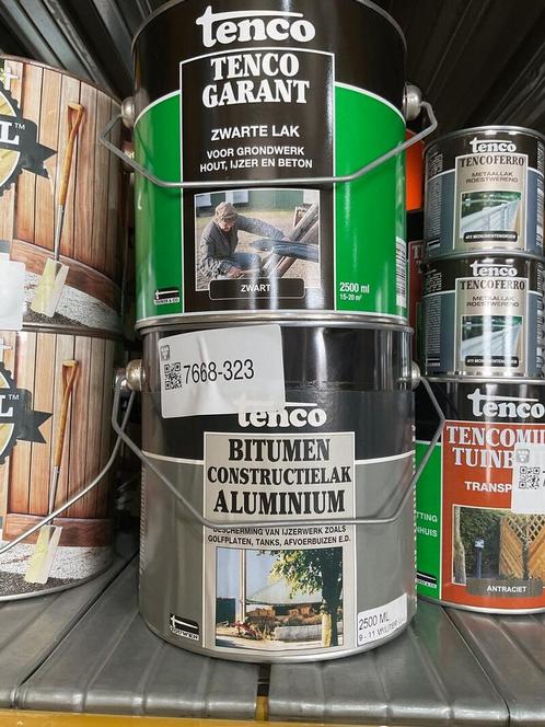 Ca. 26x Diversen soorten Tenco lak en beits, Doe-het-zelf en Verbouw, Verf, Beits en Lak