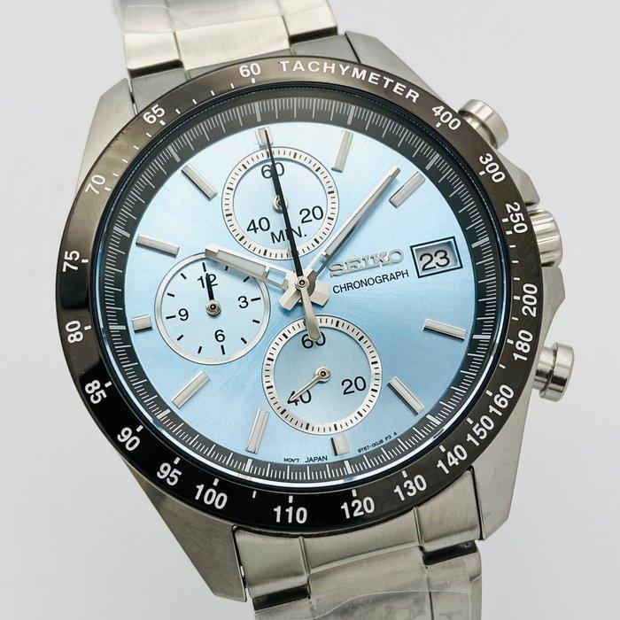 Seiko - Sky Blue Chronograph - Zonder Minimumprijs - 8T67 -, Sieraden, Tassen en Uiterlijk, Horloges | Antiek