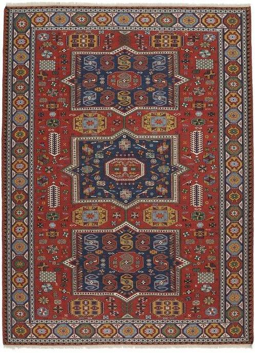 Oude Kilim Russische Shirvan Kilim - Kelim - 310 cm - 220 cm, Huis en Inrichting, Stoffering | Tapijten en Kleden