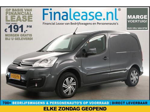 Citroën Berlingo 1.6 BlueHDI L1H1 MARGE Airco Cruise €191pm, Auto's, Bestelauto's, Lease, Automaat, Diesel, Citroën, Zilver of Grijs