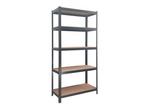 Profeco Opbergrek - 172x75x30 cm - 75 kg per plank - Zwart, Doe-het-zelf en Verbouw, Overige Doe-het-zelf en Verbouw, Verzenden