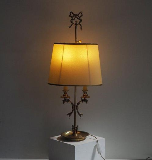 Tafellamp - XL brons bouilotte lamp - Brons, Antiek en Kunst, Curiosa en Brocante