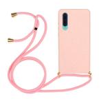 Huawei P30 Crossbody TPU Hoesje met Koord Roze, Ophalen of Verzenden, Nieuw