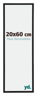 Fotolijst 20x60 cm - Zwart Mat - Kunststof - Antony, Huis en Inrichting, Woonaccessoires | Lijsten, Verzenden, Nieuw