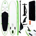 vidaXL Stand Up Paddleboardset opblaasbaar groen en wit, Verzenden, Nieuw