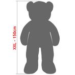 Zachte Teddybeer 150cm XXL Wit incl. Hartkussen (Knuffels), Verzenden, Nieuw
