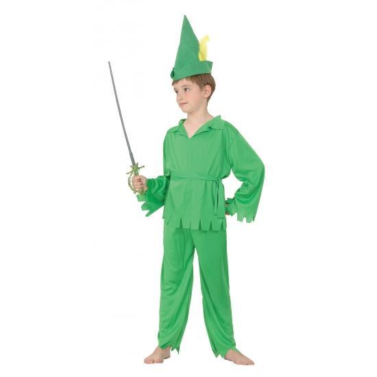Groen bos jongen kostuum voor kinderen - Robin Hood kleding, Kinderen en Baby's, Carnavalskleding en Verkleedspullen, Ophalen of Verzenden