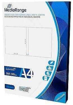 MediaRange Blu-Ray 11mm cover inserts 50 stuks, Computers en Software, Beschrijfbare discs, Nieuw, Verzenden