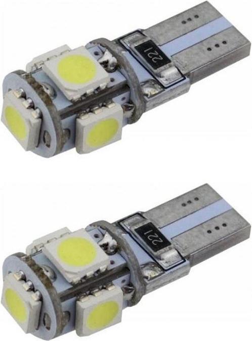 T10 autoverlichting 2 stuks | LED 5-SMD daglichtwit 6000K |, Huis en Inrichting, Lampen | Overige, Nieuw, Verzenden