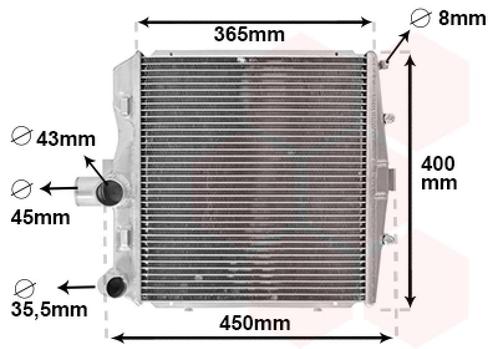 RADIATOR VOOR PORSCHE 911 997 2004-2012 99710613202, Auto-onderdelen, Airco en Verwarming, Nieuw, Ophalen of Verzenden