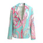 Milano Italy • turquoise blazer • 36, Kleding | Dames, Truien en Vesten, Verzenden, Maat 36 (S), Groen, Milano Italy