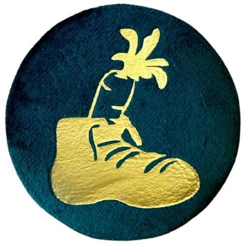 Baretspeld / button Gevuld schoentje - groen, Diversen, Sinterklaas, Nieuw, Ophalen of Verzenden
