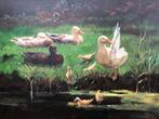 Antonius (Toon) Franciscus van Asten (1949) - Eenden bij het, Antiek en Kunst