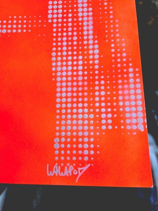 Wawapod (1991) - Jeune fille à la perle Orange Fluo, Antiek en Kunst, Kunst | Schilderijen | Modern