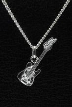 Zilveren Gitaar ketting hanger - electrisch, Verzenden, Nieuw