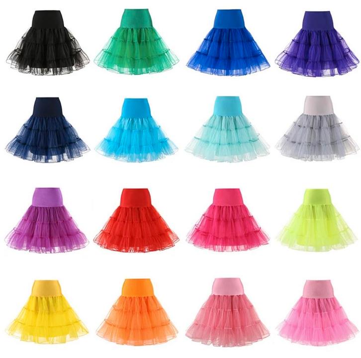 Petticoat Daisy - veel kleuren - maat XXS (32) t/m XL (44), Kleding | Dames, Carnavalskleding en Feestkleding, Kleding, Nieuw