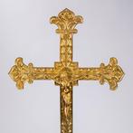 Altaar kruis, neogotiek, 19e-eeuw - Brons - 1850-1900, Antiek en Kunst