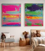 Giogia fl - Pack of 2 Paintings.N°4 (50x61cm each) Frame