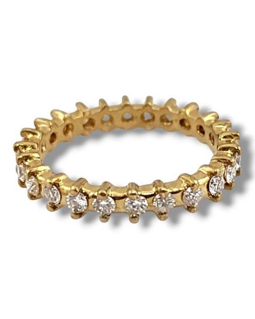 Ring - 18 karaat Geel goud, 18K Gele Gouden Ring met, Sieraden, Tassen en Uiterlijk, Ringen