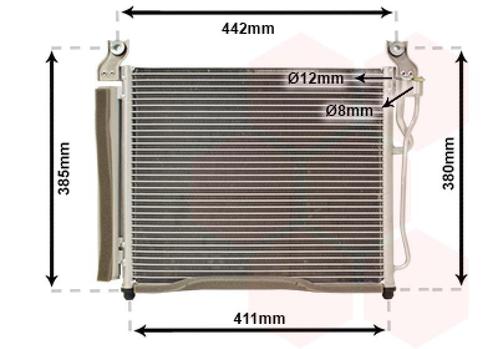 LUCHTCONDENSATOR VOOR KIA PICANTO SA 2004-2008 9760607500, Auto-onderdelen, Airco en Verwarming, Nieuw, Ophalen of Verzenden