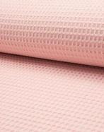 Wafel Katoen Dusty Zalmroze, Nieuw, Roze
