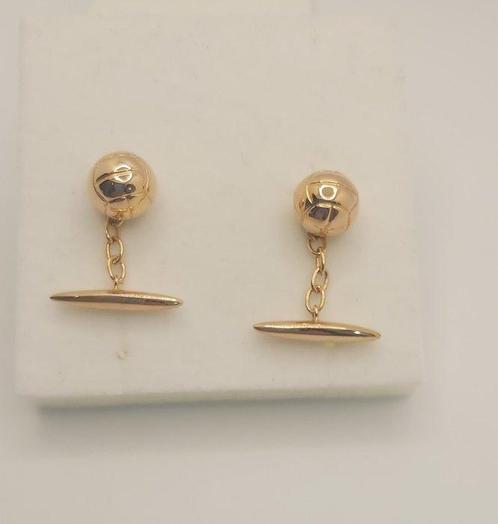 Manchetknopen - 19.2 kt. Geel goud, Sieraden, Tassen en Uiterlijk, Antieke sieraden