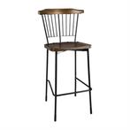 Scandi hoge barkrukken zwart  | 112 x 52 x 53,5 cm  | (2..., Verzenden, Nieuw in verpakking