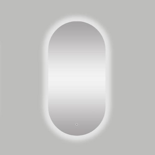 Spiegel Best Design Seldy Ovaal 100x50cm Met LED Verlichting, Doe-het-zelf en Verbouw, Sanitair, Bad, Nieuw, Ophalen of Verzenden