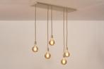 Rietveld Hanglampen - Beige, Zand, Naturel - Metaal, Touw, Huis en Inrichting, Lampen | Hanglampen, Verzenden, Nieuw