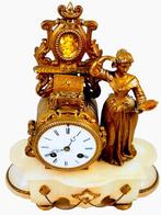 Figurale pendule Lodewijk XVI-stijl Brons, Marmer -