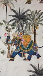 300x280cm! Exclusieve Indiase stof met olifanten - Artmaison, Antiek en Kunst