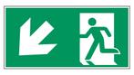 Nooduitgang naar links onder pictogram, Diversen, Verzenden, Nieuw