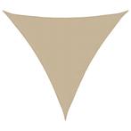 vidaXL Zonnescherm driehoekig 5x5x5 m oxford stof beige, Verzenden, Nieuw