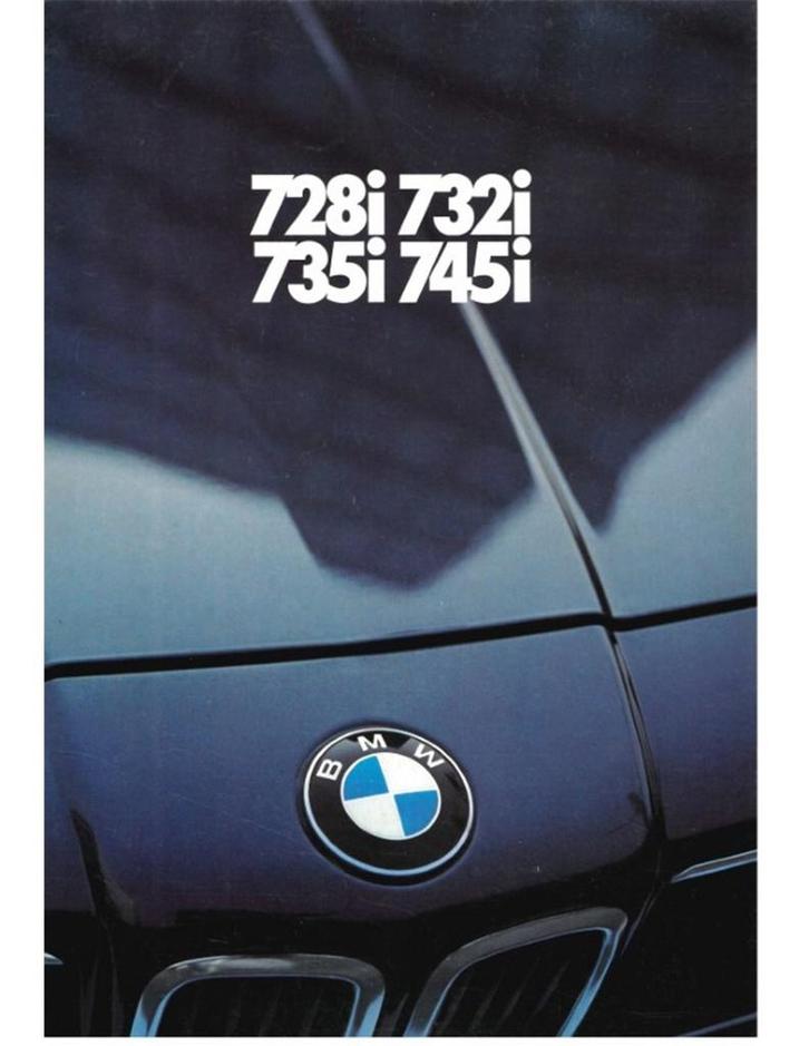 1981 BMW 7 SERIE BROCHURE NEDERLANDS, Boeken, Auto's | Folders en Tijdschriften, BMW