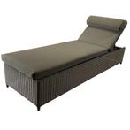 Showroommodel Barcelona lounge ligbed grijs wicker, Ophalen of Verzenden, Nieuw, Aluminium