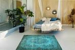 Turquoise vintage - Vloerkleed - 213 cm - 118 cm - Met