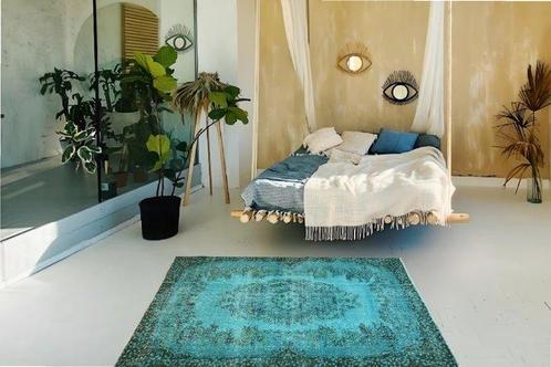 Turquoise vintage - Vloerkleed - 213 cm - 118 cm - Met, Antiek en Kunst, Kunst | Designobjecten