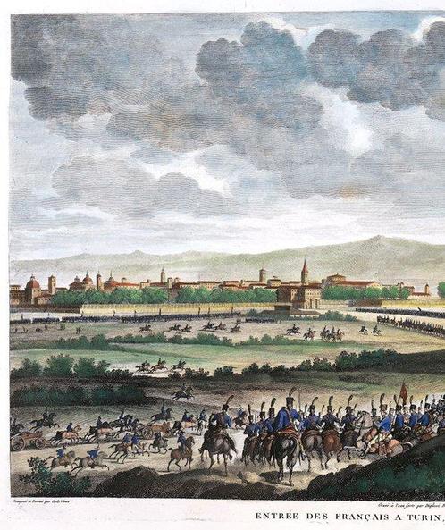 Italië - Piemonte / Turijn (Napoleon); Vernet / Couché -, Boeken, Atlassen en Landkaarten