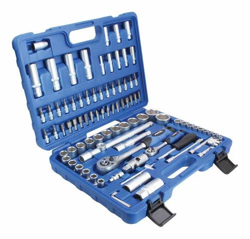Doppenset - 1/4 En 1/2 Duims - Gereedschap Set - Ratel Set -, Auto diversen, Autogereedschap, Nieuw, Ophalen of Verzenden